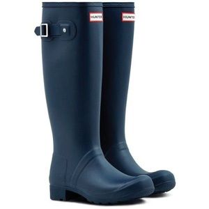 Gently used UK size 3 Hunter rain boots